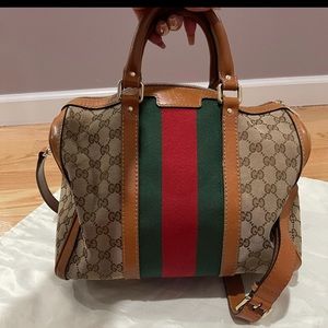 Gucci Web Joy Boston Vintage With Strap